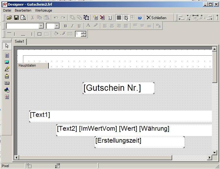 2.5. Ausdruck und Layout von Dokumenten Die Trainingsmanagement Dokumente werden mit einem Layout für die Gutscheine erweitert. Es können mehrere Layouts für den Gutschein erstellt werden.