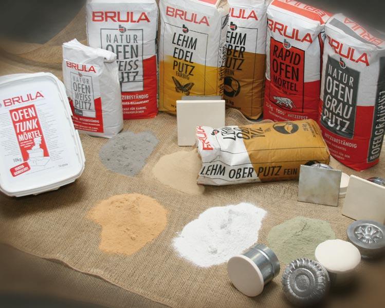 Auch für das Thema Lehm - seit Jahren in aller Munde und auf vielen Öfen und Kaminen - hat BRULA ausgereifte, qualitativ hochwertige Produkte zu bieten.