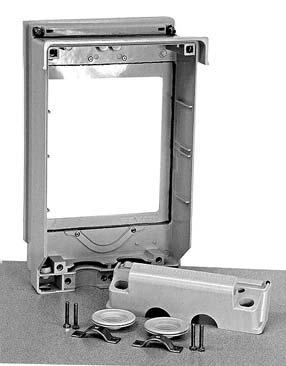 44 mm / Vergrößerung der Bautiefe des um 3 mm Bauanschlusskasten in Überstülptechnik passend für Hausanschlusskästen K3 und