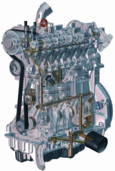 Der Ölkreislauf Der Ölkreislauf, das heißt, der Weg auf dem das Öl durch den Motor geleitet wird, ist bei allen Motoren der neuen Motorenbaureihe EA211 sehr ähnlich.