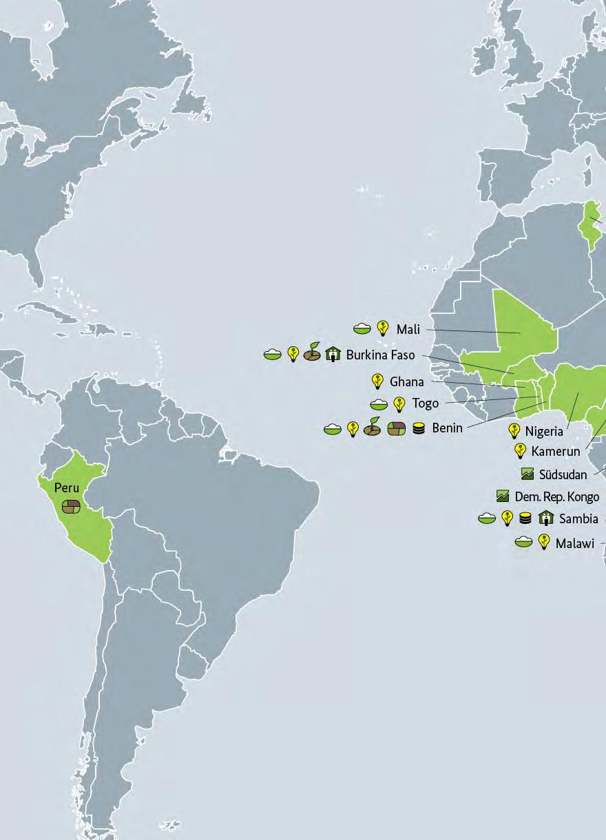 fakten im überblick Schwerpunktländer der Sonderinitiative EINEWELT ohne Hunger Mit der kartografischen