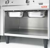 Kochkessel zum schonenden, energiesparenden Kochen. Gas-Char Grill 800 für optimales Grillmuster.