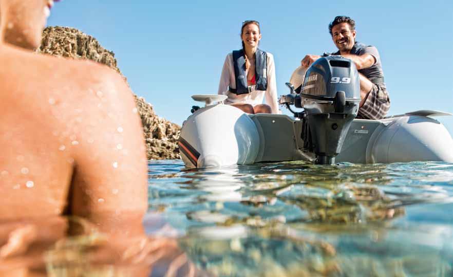 Die Yamaha Vorteile Flachwasser-Fahrstellung Diese Funktion ist ab F4 serienmäßig vorhanden und bietet eine echte Hilfe beim Manövrieren mit niedriger Geschwindigkeit in flachen Gewässern.