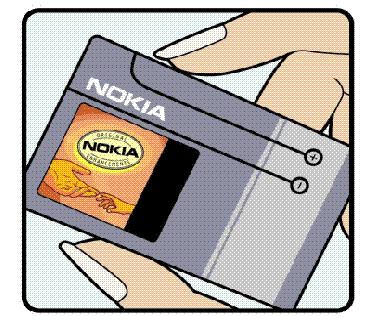Richtlinien zur Ermittlung der Echtheit von Nokia Akkus Verwenden Sie aus Sicherheitsgründen stets Nokia Original-Akkus.