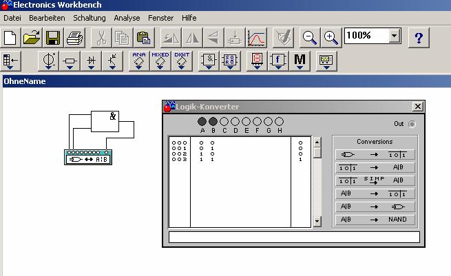 Die digitalen Grundschaltungen Ihre Aufgabe ist es nun die verschiedenen digitalen Grundschaltungen zu simulieren und zu dokumentieren.