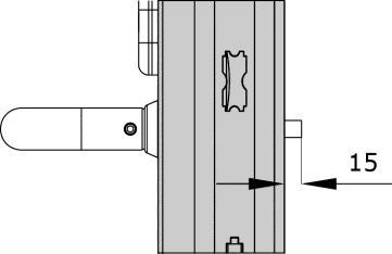 Montage 6.1.3 Hinweise zur Stangengriff-Montage WARNUNG Verletzungsgefahr möglich. Durch Fehlfunktionen könnten Personen in Gefahrensituationen die Tür nicht öffnen und getötet oder verletzt werden.