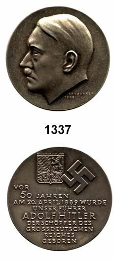 Colbert-Hyder C-114 var....mattiert, vorzüglich 35,- 1335 - Zinkmedaille 1939 (Hanisch-Concée) auf die Schaffung des Großdeutschen Reichs. Kopf rechts/ Reichsapfel zwischen 1938 und 1939.