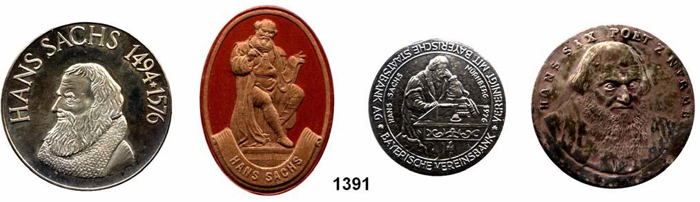 000,- 1395 - Silbermedaille 1893 (unsigniert) Zum gemeinsamen 100. Geburtstag mit seiner Gemahlin, Elisabeth, geb.