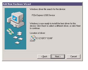 5. Windows 98 bezeichnet den OM-EL- USB-Datenlogger jetzt für den Rest der