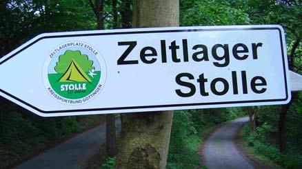 Zeltlager Stolle im 4-er Pack Die Stolle ist ein KSB-eigener Zeltlagerplatz, ca. 15 km südlich von Göttingen. Dieser liegt auf einer Anhöhe bei Dahlenrode (Gemeinde Rosdorf) und ist von Wald umgeben.