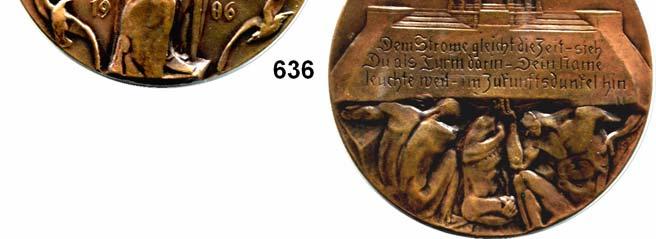 ... Vorzüglich 40,- 636 Hamburg, Bronzemedaille 1906 (unsigniert, Ernst Barlach bei der Hamburger Münze) zur