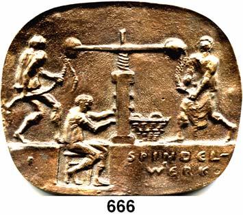 M E D A I L L E N 65 Numismatik 664 Bronze-Klippe o.j. Im Lorbeerkranz: E. / MICKSCH / FIRMA. / CHRISTOPH GRUSS / IN / PRAG.