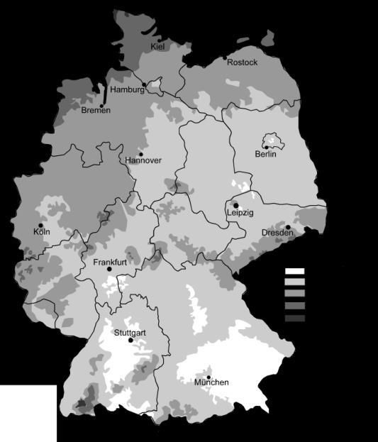 Herausforderungen: Regionale Unterschiede Regionale Verteilung