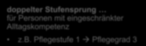 Problematik 2: Großzügige Überleitung bisheriger Leistungsbezieher