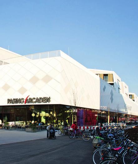 BRANDSCHUTZ VEREINT MIT ÄSTHETIK Pasing Arcaden, München Im März 2011 eröffnete in München das neue Einkaufszentrum Pasing Arcaden. Es bietet auf drei Etagen insgesamt 39.