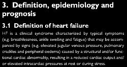 cardiac abnormality resulting in a reduced cardiac output and/
