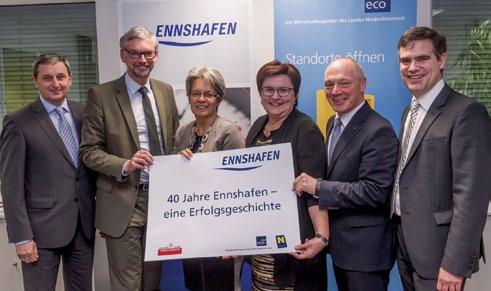 Thema AusgaBe 1/17 Interview: 40 Jahre Ennshafen Kontinuität und neue Chancen Der Ennshafen feiert sein 40-jähriges Bestehen und zugleich eine kontinuierliche Erfolgsgeschichte.