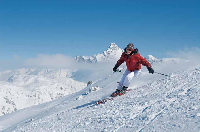 Ein herrlicher Skitag - mit Blick auf den Biberkopf PACKAGES IM JÄNNER, MÄRZ UND APRIL Seele verwöhnen Genießen Sie unvergessliche Skitage in Vorarlbergs größtem Skigebiet und genießen Sie dabei die