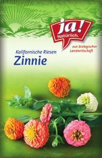 Ja! Natürlich Blumensamen Jungfer im Grünen Kapuzinerkresse, rankend, Mischung Kapuzinerkresse, nieder, Mischung Ringelblume, orange Einjährige Mischung gefüllter und ungefüllter Blüten in Weiß, Rosa