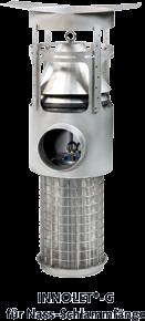 Nassschlastraßenablauf Kunststoff mit Innolet-Filtereinsatz bestehend aus: Schacht mit Ablauf DN160, Ausgleichsring DRAINEX-Einlaufgitter 300