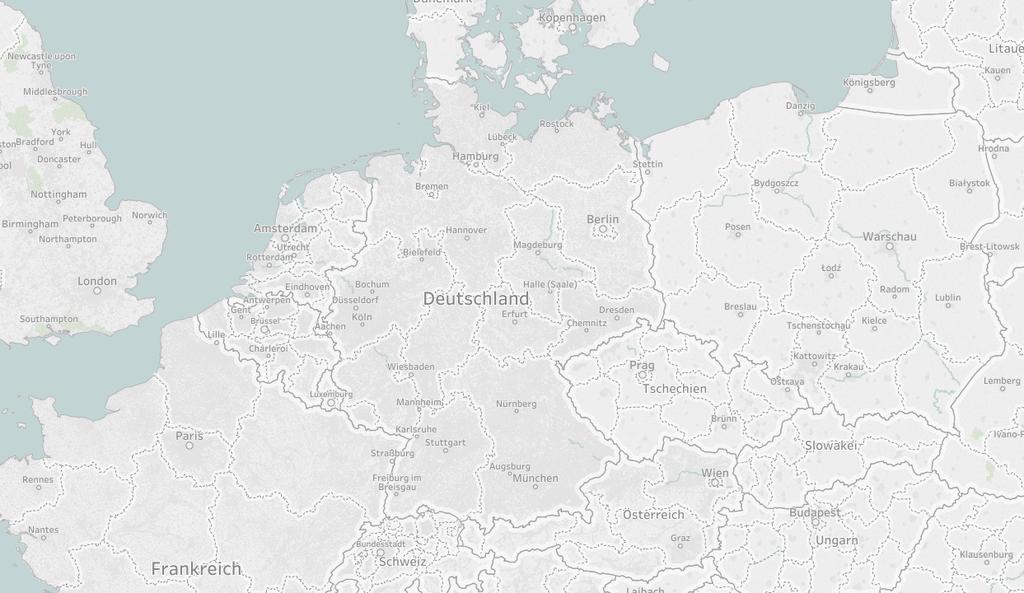 ANGEBOT VON REISEMOBILEN IN DEUTSCHLAND Erklärungen zur Karte: Städte mit mehr als 15 Fahrzeugen Städte mit weniger als 15 Fahrzeugen Besonders in West- und Süddeutschland besteht ein gutes Angebot