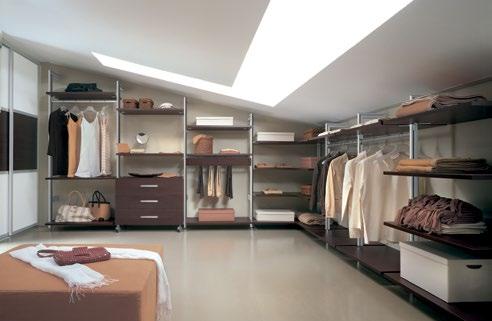 Begehbarer Kleiderschrank Jedes Zimmer, jeder Raum ist einzigartig. Daher passt das Loft Solo Regalsystem perfekt in Ihren Raum.