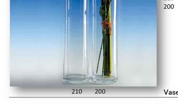 Kristallglas 210 1128985S H 60 cm Vase sat.