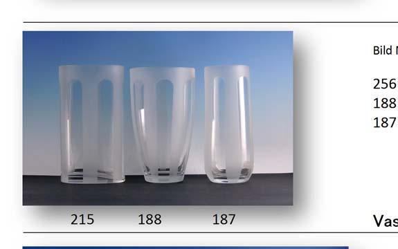 253 216 217 Vase satiniert, Kristallglas 256 10230 H 31 cm Vase 188