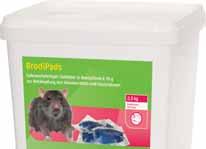 Mäuse- und Rattenköder BrodiBlock * Auslegefertig portionierter Köderblock zur Bekämpfung von Ratten und Mäusen Köderblöcke sind witterungsbeständig und wasserabweisend.