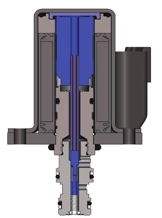 Elektrohydraulische Vorsteuerungen für Ventile Proportional 3-Wege Druckreduzierventil Ventile der Baureihe EHPR sind zur Vorsteuerung von HydraForce PE Wegeventile sowie andere Wegeschieberventile
