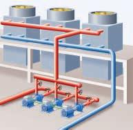 Wasser Anwendungsbeispiel: Wasserversorgung über eine Zwischenpumpstation mit vier vertikalen Hochdruck- Inlinepumpen Movitec und vier motormontierten PumpDrive Funktionsbeschreibung: Die