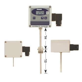 Temperatur-Modul EBT - AP1 / EBT - AP2 / EBT - AP3 / EBT - AP4 / EBT - AP5 Mit Option VO EBT - AP5 Messbereich [ C] Messfühler Messumformer für bauseitig bereits vorhandene Pt1000-Sensoren bzw.