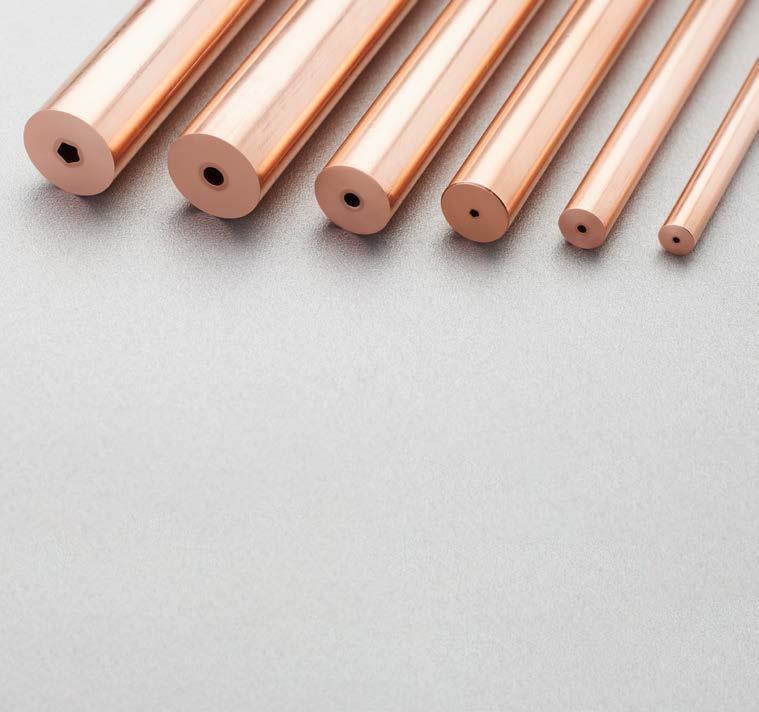 HALBZEUGE. ODER FERTIGTEILE. Weil CEP über eine gut ausgebaute mechanische Fertigung verfügt, können Sie in vielen Fällen Teile aus Kupfer- Hochtemperaturwerkstoffen nach Zeichnung beziehen.