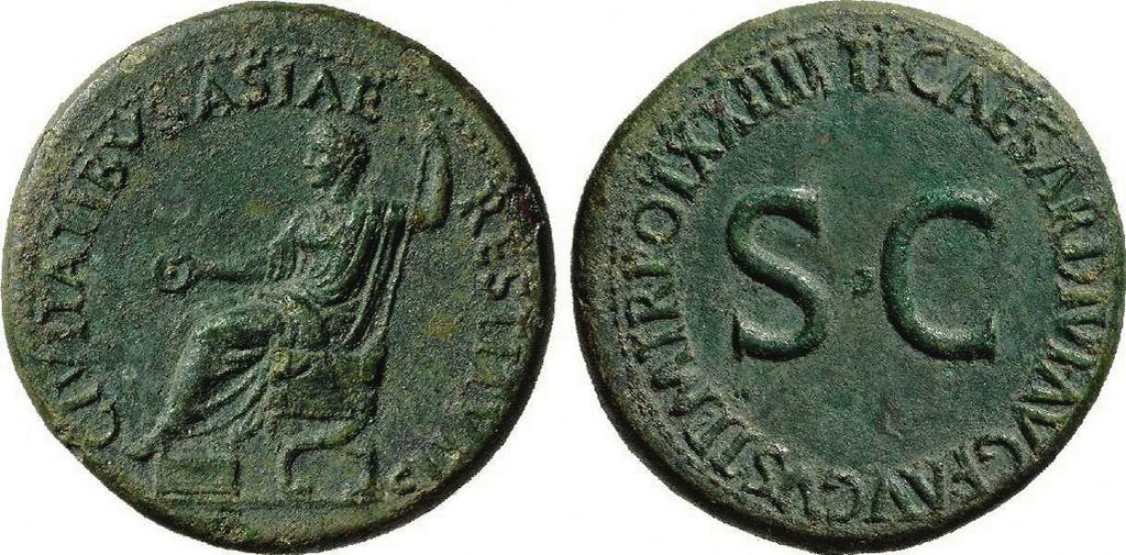 Nach dem 12-Städte-Beben ließ sich Kaiser Tiberius auf Münzen als Katastrophenmanager feiern die Nachricht von dem verheerenden Erdbeben in Rom angekommen, wurden Tiberius und seine Zentrale aktiv.