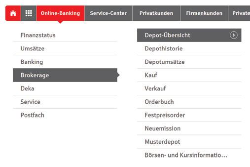 Online-Brokerage Erledigen Sie Ihre Wertpapiergeschäfte bequem über das Internet. So behalten Sie Ihr Depot leicht im Blick.