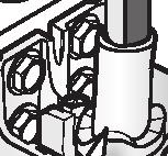2. Insérez les 2 étriers du pack d installation et vérifi ez qu ils maintiennent la ligne fermement. Etrier A (6.35mm) Etrier A (6.35mm) Raccord Raccord Ne coupez pas la conduite d eau.