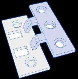 4 Zusatzschlösser mit Sperrbügel Zusatzschlösser erhöhen den Widerstandswert der Türen. Eine Mauerverankerung kann sogar schwache Türbänder kompensieren.