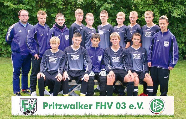 16 www.pritzwalk-fhv.de B-Junioren Spielklasse: Landesklasse West, Brandenburg Ergebnis Saison 2007/ 2008: 6. Platz, Landesklasse, Brandenburg 2.