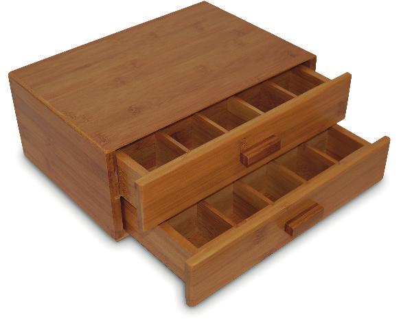 Bambus Schubladenbox Ideal zur Aufbewahrung kleiner Utensilien!