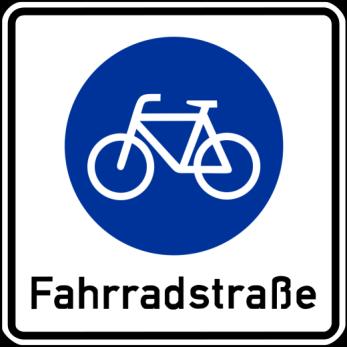 Fahrradstraße Zeichen 244 Fahrradstraße Fahrradstraßen können dort eingerichtet werden, wo der Fahrradverkehr die vorherrschende Verkehrsart ist oder demnächst sein wird.