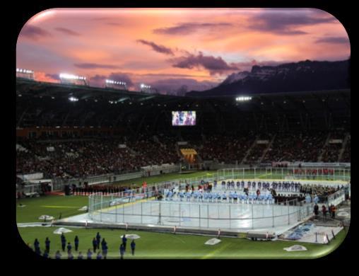 Rekordverdächtige Eishockey-Begeisterung 2010 IIHF WM Eröffnungsspiel VELTINS ARENA auf Schalke 78.