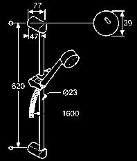 Produkt Produktbeschreibung Oberfläche Artikelnummer KLUDI ZENTA Unterputz-Wannenfüll- und Brause- Einhandmischer DN 15 mit Funktionseinheit eigensicher gegen Rückfließen chrom 386570575 KLUDI ZENTA