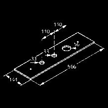 1/2 x 600 mm eigensicher gegen Rückfließen chrom 384460575 KLUDI ZENTA Wannenrand-Montageeinheit Rohbau-Set für