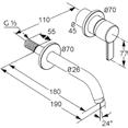 Produkt Produktbeschreibung Oberfläche Artikelnummer KLUDI ZENTA Unterputz-Waschtisch-Zweiloch-Wand- Einhandmischer s-pointer Eco-Luftsprudler M 24 x 1 chrom 382440575 KLUDI ZENTA Rohbau-Set DN 15