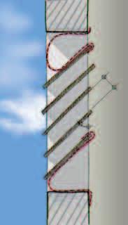 UNVERGITTERTE SCHALLÖCHER Wenn die Bretter der Schallöcher eine Neigung von maximal 45 bezüglich der Vertikale sowie einen Abstand zueinander von höchstens 7 cm haben, wird eine Besiedlung