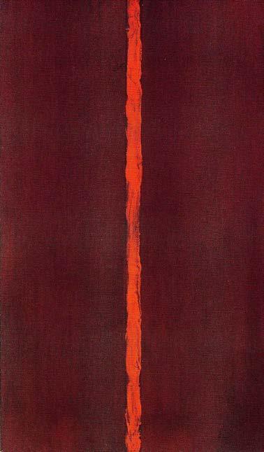 4: Barnett Newman, Onement I, 1948, Öl auf Leinwand, 68,6 x 40,6 cm, The Museum of Modern Art, New York Aus: Temkin, Ann (Hrsg.