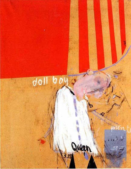 Abb.11: David Hockney, Doll Boy, 1960/61, Öl auf Leinwand, 122 x 99 cm, Hamburger Kunsthalle Aus: Melia,