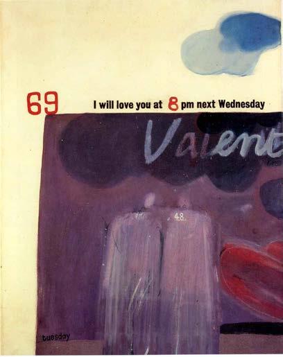 Abb.55: David Hockney, The Fourth Love Painting, 1961, Öl auf Leinwand, 91 x 72 cm, Privatsammlung, New York Aus: Schneede, Uwe