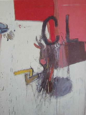 Abb.58: David Hockney, My Carol for Comrades and Lovers, 1960, Öl auf Pappe, 120 x 100,5 cm, Privatsammlung, London Aus: Schneede,