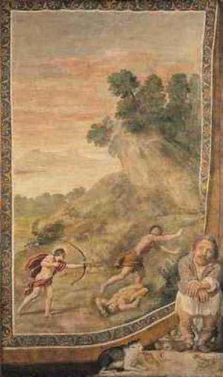 70: Domenichino, Apollo killing the Cyclops, 17 th century, Detatched fresco, 316,3 x 190,4, Trustees of